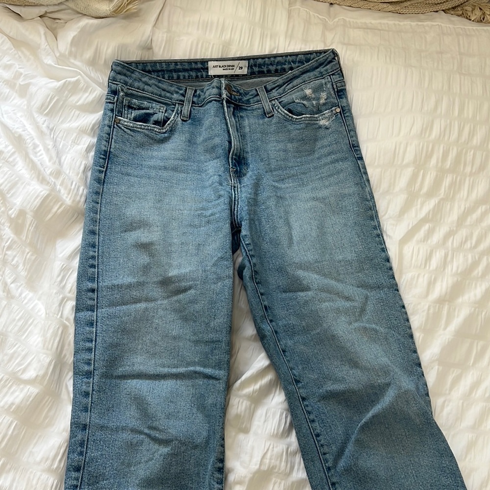 Straight leg jeans